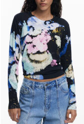 Desigual Дамски пуловер desigual, Размер m, Цвят Черен (25wwjf46_ne5025)