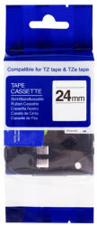 PRINTLINE Bandă compatibilă PRINTLINE cu Brother TZE-D51, 24mm, imprimare neagră/fond verde semnal