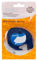 PRINTLINE Bandă compatibilă PRINTLINE cu DYMO 59423, 12mm, 4m, imprimare neagră/fond galben, LetraTag, plastic