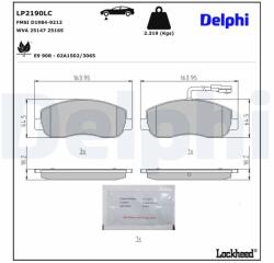 DELPHI Set placute frana DELPHI LP2190LC (LP2190LC)