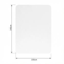 IRIS 100x140cm, 0, 8mm vastag, áttetsző padlóvédő székalátét, kerekített sarkok, dobozban (MAT 100X140 T) - officedepot