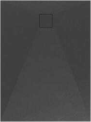 Lavre OLDA Kőhatású Zuhanytálca - Fekete, 90x120 cm (OL-90120BK) - rent-xgranit