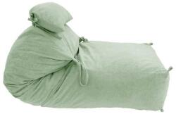  Pufrelax Yoga XL Babzsák fotel + Párna - Textil huzat - Memory Mix szivacspehely töltet - Mentazöld