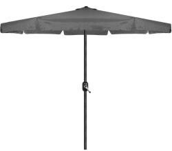 Brius Umbrela terasa gradina, cu manivela, diametru 400cm, Gri (GU-0040)