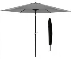 Brius Umbrela terasa gradina, cu inclinare si husa, 300cm, Gri (GAO-5330)
