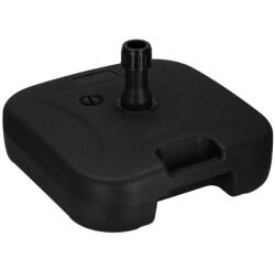 Brius Suport umbrela patrat, din plastic, 22 litri, umplere cu apa sau nisip, negru (GU-0052)