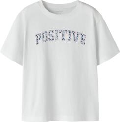 NAME IT tricou pentru fete cu mâneci scurte cu model alb (14D2B2)