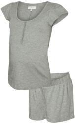 Mamalicious Pijama gravide cu mânecă scurtă si pantaloni scurti, gri gri / gri deschis Melange (14DCFF)