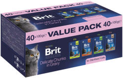 Brit Prémium alutasakos Ivartalanított macskáknak - Value Pack 40 db