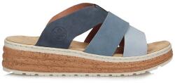 RIEKER Női flip-flop papucs Rieker 62780-12 kék, bebújós (Rieker 62780-12)