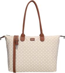 Charm London Buckingham 22521 Dots wit op taupe