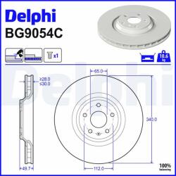 DELPHI Disc frana DELPHI BG9054C (BG9054C)