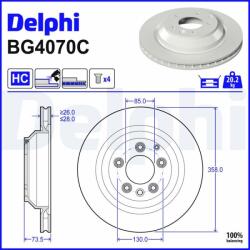 DELPHI Disc frana DELPHI BG4070C (BG4070C) - automobilus