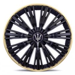 AVEX Set 4 capace roti VELAR Trident Gold/Black, design multi-spoke Premium, ABS rezistent, Universal, pentru jante R15 (AVX-T290923-6) - Technodepo