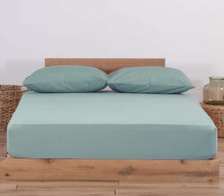 Nef-Nef Homeware Cearșaf Super dublu cu Elastic 160x200+30cm. Jersey 016712 Mentă (016712)