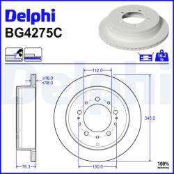 DELPHI Disc frana DELPHI BG4275C (BG4275C) - automobilus