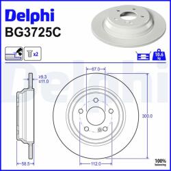 DELPHI Disc frana DELPHI BG3725C (BG3725C)