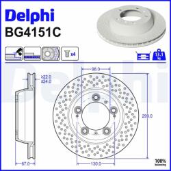 DELPHI Disc frana DELPHI BG4151C (BG4151C)