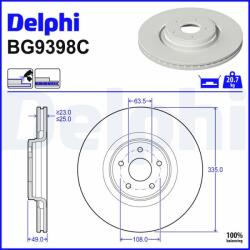 DELPHI Disc frana DELPHI BG9398C (BG9398C)