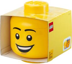 LEGO® Tárolódoboz fiú lego figura fej formájú 8.5L vidám változat sárga 40320820 (40320820)