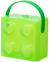 LEGO® LEGO Box fülkével tárolódoboz (világos zöld/átlátszó) 40240008 (40240008)