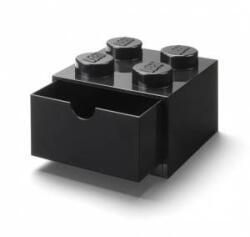 Roomba LEGO Schreibtischschublade 4 (schwarz, Noppen)