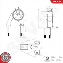 ESEN SKV Suport motor ESEN SKV 75SKV408 (75SKV408)