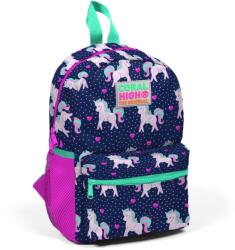 Coral High Ghiozdan cu 2 compartimente, Coral High, model unicorni