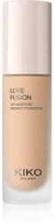 KIKO Milano Love Fusion 24H Moisture Radiant Foundation tartós krémalapozó hidratáló hatással árnyalat 4 Warm Olive 30 ml