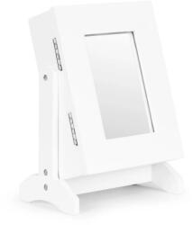 ModernHome FH-JC0120 Ékszeres doboz tükörrel 19, 5 × 13, 5 × 26, 6 cm, fehér