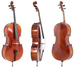 Gewa Cello Ideale, 4/4, Set up with Wittner fine tuning tailpiece, incl. bag, Larsen Aurora strings