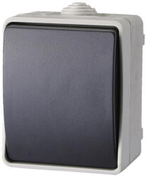  AQUATOP 9870H falon kívüli váltókapcsoló, 10 A, IP54, szürke (9870H)