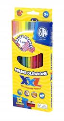 Astra Színes ceruzák 12 szín XXL (51176)