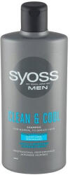 Syoss MEN CLEAN & COOL sampon normál és zsíros hajra 440ml