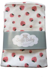 Soffi Baby Baby takaró pamut dupla eper 80x100cm