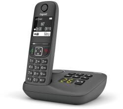 Gigaset Telefon fix fara fir Gigaset A695A cu anunturi vocale, display mare, culoare gri (S30852-H2844-N153)