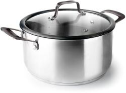 Lacor Menaje Oala Lacor 47020 din inox 1810, 3 litri, cu capac din sticla, 20cm (47020)