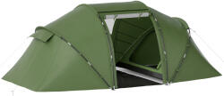 Outsunny Cortă Familiară pentru 4-6 Persoane cu 2 Camere și Geantă de Transport 430x240x170 cm Verde | Aosom Romania (A20-044V00DG) Cort