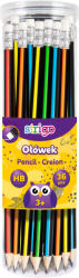 STRIGO Set 36 Creioane Strigo SSC279 HB cu radiera, Multicolor (SSC279-36)