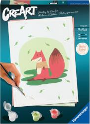 Ravensburger Set de pictură pe numere Ravensburger CreArt - Vulpea mică (23654)