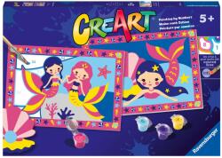 Ravensburger Set de pictat după numere Ravensburger CreArt - Micile Sirene (23714)