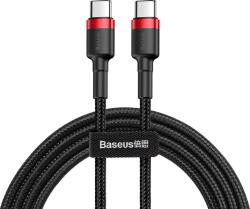 Baseus Cafule cablu de date cu încărcare rapidă USB-C - USB-C 60W 1m Roșu-negru
