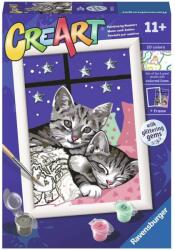 Ravensburger Set de pictat după numere Ravensburger CreArt - Somnul pisicii (20213)