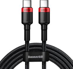 Baseus Cafule cablu de date cu încărcare rapidă USB-C - USB-C 100W 2m Roșu-negru