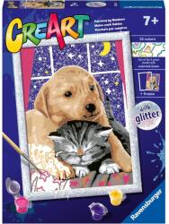 Ravensburger Set de pictură pe numere Ravensburger CreArt - Prieteni (23706)
