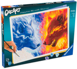 Ravensburger Set de pictură Ravensburger CreArt - Foc și gheață (23549)