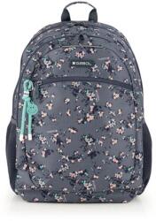 Gabol Rucsac, satchel, cu fermoar, GABOL "Secret", gri, model floral (238096)