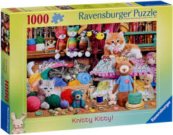 Ravensburger Puzzle Ravensburger din 1000 piese - Pisicuțe în fire (12000102) Puzzle