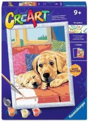 Ravensburger Set de pictură pe numere Ravensburger CreArt -Dragoste pentru câini (12023269)