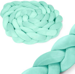 Ricokids Rácsvédő kiságyba, Ricokids, zöld, 300 x 11, 5 cm, kék-szürke, antiallergén, mosható, puha tapintású (TE722112)